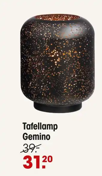 Kwantum Tafellamp Gemino aanbieding