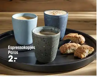 Kwantum Espressokopjes Paros aanbieding