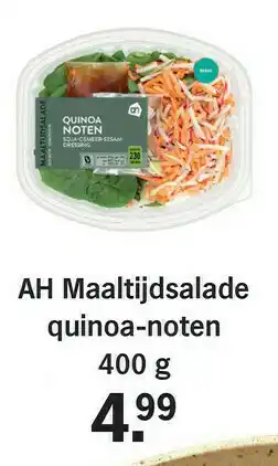 Albert Heijn AH Maaltijdsalade quinoa-noten 400g aanbieding