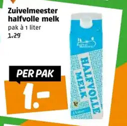 Poiesz Zuivelmeester halfvolle melk aanbieding