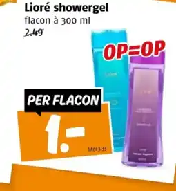 Poiesz Lioré showergel aanbieding