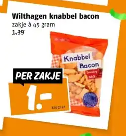 Poiesz Wilthagen knabbel bacon aanbieding