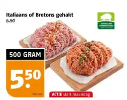 Poiesz Italiaans of bretons gehakt aanbieding