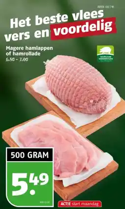 Poiesz Magere hamlappen of hamrollade aanbieding