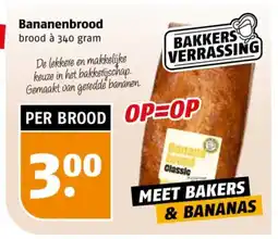 Poiesz Bananenbrood aanbieding