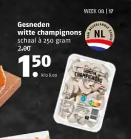 Poiesz Gesneden witte champignons aanbieding