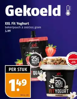 Poiesz Xxl fit yoghurt aanbieding