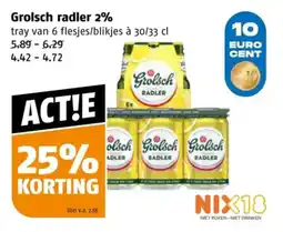 Poiesz Grolsch radler 2% aanbieding
