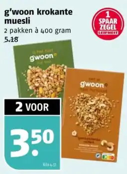 Poiesz G'woon krokante muesli aanbieding