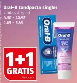 Poiesz Oral-b tandpasta singles aanbieding