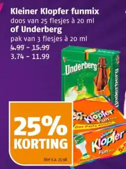 Poiesz Kleiner klopfer funmix of underberg aanbieding