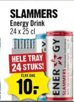 Dirck 3 Slammers energy drink aanbieding