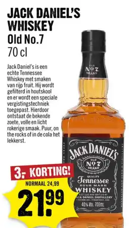 Dirck 3 Jack Daniel's whiskey old no.7 aanbieding