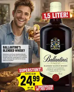 Dirck 3 Ballantine's blended whisky aanbieding