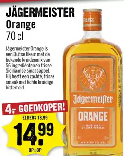 Dirck 3 Jägermeister orange aanbieding