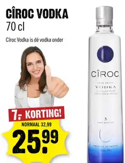 Dirck 3 Cîroc vodka aanbieding