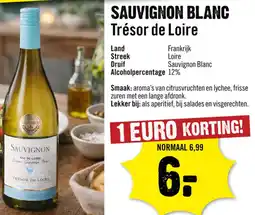 Dirck 3 Sauvignon blanc trésor de loire aanbieding