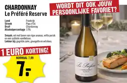 Dirck 3 Chardonnay le préféré reserve aanbieding