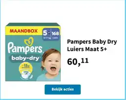 Plein.nl Pampers Baby Dry Luiers Maat 5+ aanbieding