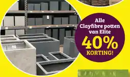 Tuinland Alle Clayfibre potten van Elite aanbieding