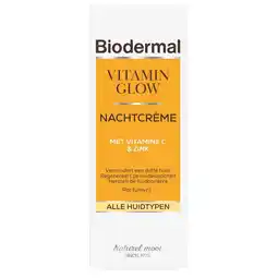 Kruidvat Biodermal Vitamin Glow Nachtcrème aanbieding