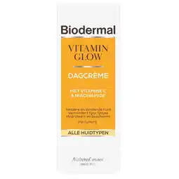 Kruidvat Biodermal Vitamin Glow Dagcrème aanbieding