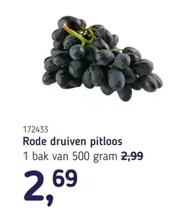 Van Hoeckel Rode druiven pitloos aanbieding