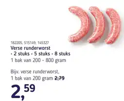 Van Hoeckel Verse runderworst aanbieding