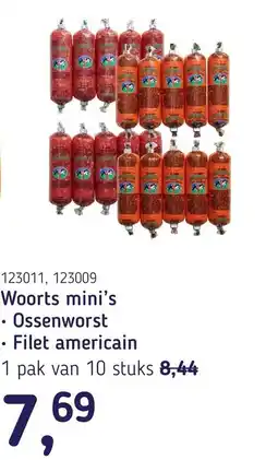 Van Hoeckel Woorts mini's aanbieding