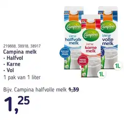 Van Hoeckel Campina melk aanbieding