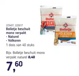 Van Hoeckel Bolletje beschuit mono verpakt aanbieding