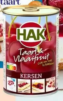 Van Hoeckel Hak taart en vlaaifruit kers aanbieding