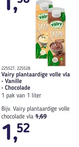 Van Hoeckel Vairy plantaardige volle vla aanbieding