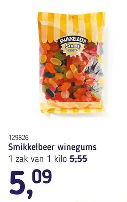 Van Hoeckel Smikkelbeer winegums aanbieding