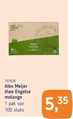 Van Hoeckel Alex Meijer thee Engelse melange aanbieding