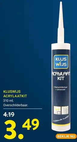 Kluswijs Kluswijs acrylaatkit aanbieding