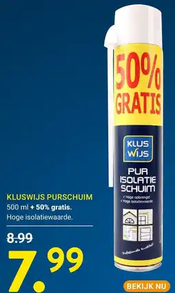 Kluswijs Kluswijs purschuim aanbieding
