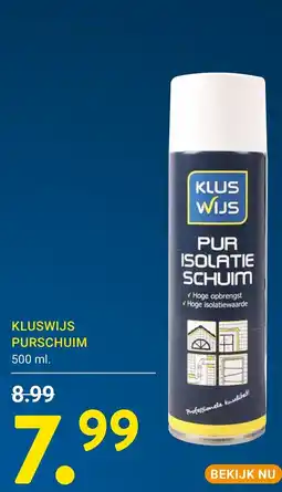 Kluswijs Kluswijs purschuim aanbieding