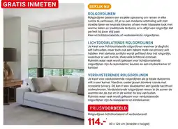 Kluswijs Rolgordijnen lichtdoorlatend of verduisterend aanbieding
