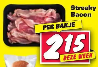 Nettorama Streaky Bacon aanbieding