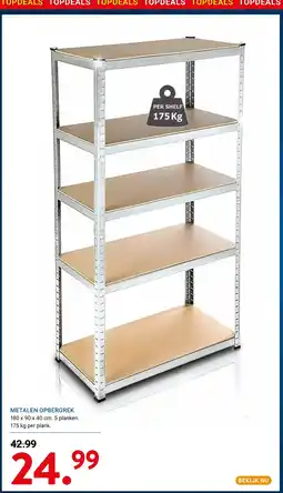 Kluswijs Metalen opbergrek aanbieding