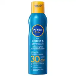 Kruidvat NIVEA Sun Protect & Dry Touch SPF30 Verfrissende Zonnebrandmist aanbieding