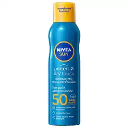 Kruidvat NIVEA Sun Protect & Dry Touch SPF50 Verfrissende Zonnebrandmist aanbieding