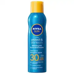 Trekpleister NIVEA Sun Protect & Dry Touch SPF30 Verfrissende Zonnebrandmist aanbieding