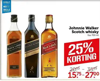 Coop Johnnie Walker Scotch Whisky aanbieding