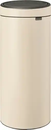 Coolblue Brabantia Touch Bin 30 Liter Soft Beige aanbieding
