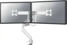 Coolblue Neomounts NEXT Core DS75-450WH2 Crossbar Monitorarm Gasgeveerd - Wit aanbieding