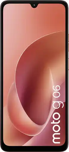 Coolblue Motorola Moto G06 256GB Arabesque Orange 4G aanbieding