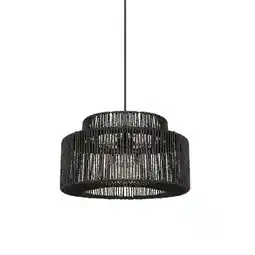 Praxis Corep hanglamp Cancun zwart papier ⌀38cm E27 aanbieding