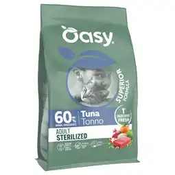 Zooplus Dubbelpak: 2x6 kg Oasy Dry Cat Superior Adult Sterilized tonijn kattenvoer droog aanbieding